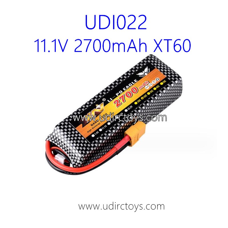 UDIRC UDI022 RC Boat Upgrade Battery 11.1V 2700mAh XT60 Plug UDIRC UDI022 RC Boat Upgrade Battery 11.1V 2700mAh XT60 Plug
