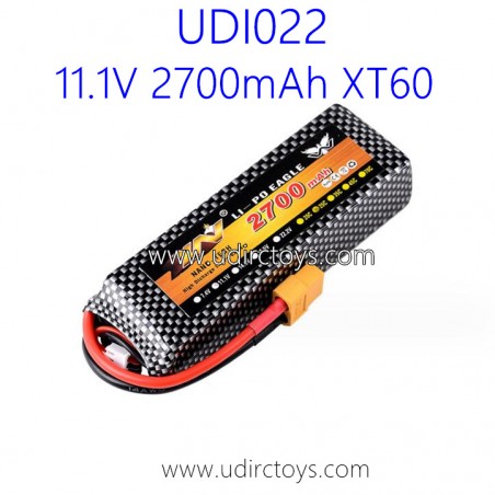 UDIRC UDI022 RC Boat Upgrade Battery 11.1V 2700mAh XT60 Plug