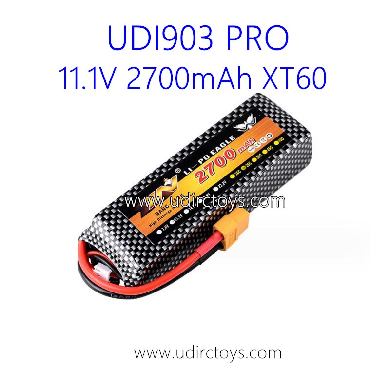UDIRC UDI903 Pro Brushless RC Boat Upgrade Battery 11.1V 2700mAh UDIRC UDI903 Pro Brushless RC Boat Upgrade Battery 11.1V 2700mAh